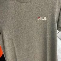 [S] FILA UNISEX SAME LARGE STANDARD ROUND NECK SHORT SLEEVE T-SHIRT,LIGHT MELANGE, FS2RSD2117X-LML (SFL59)