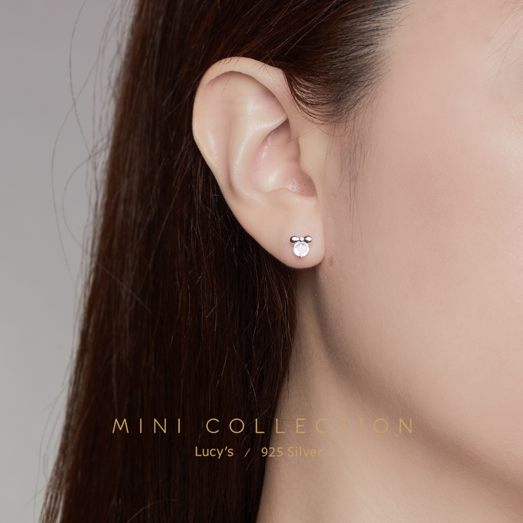 925純銀〔輕銀系列〕小禮物  耳環 (二色) (100542/100543)