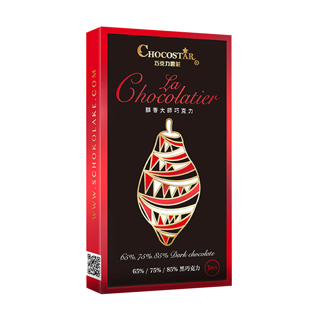 醇香大師黑巧克力系列3入組