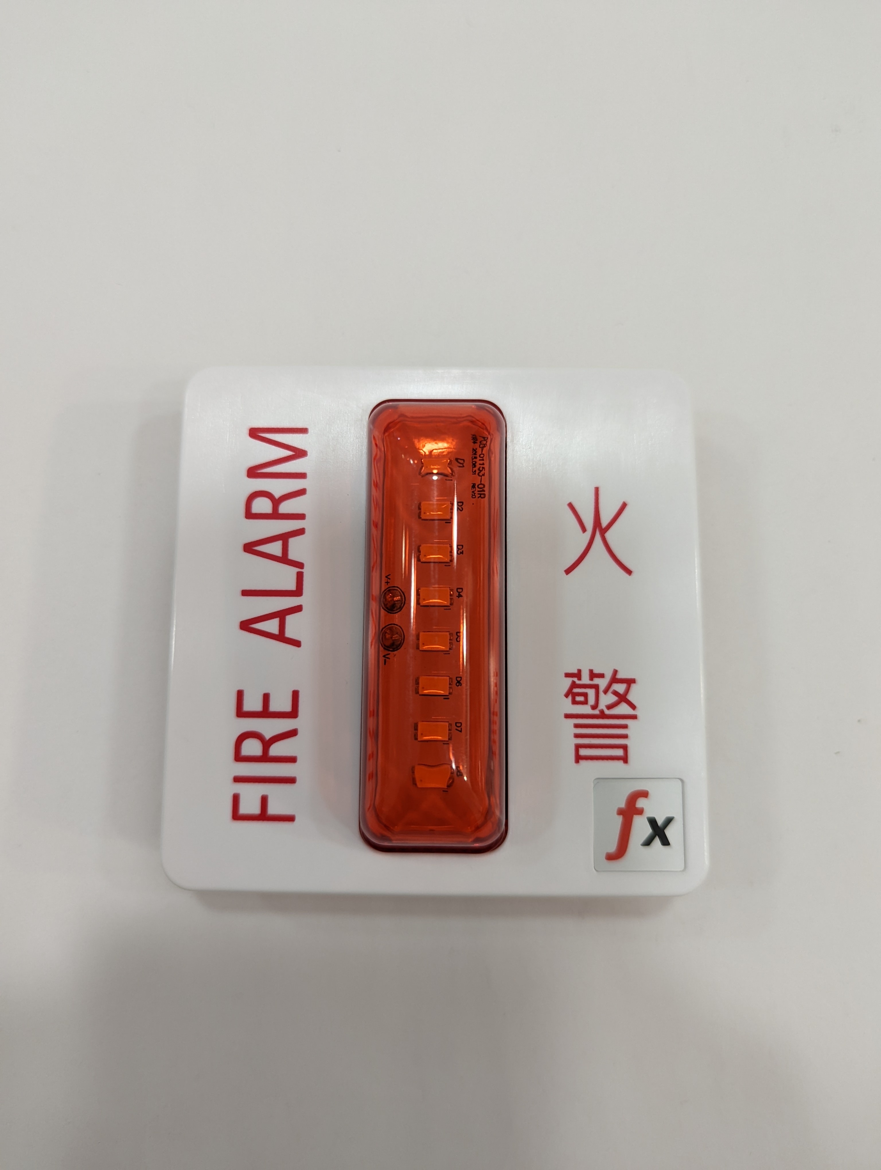 FX-2475-R Firelux LED strobe c/w 底盒，紅色透鏡，IP65