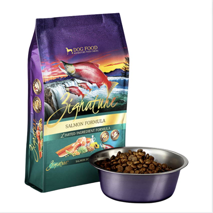 Zignature 無穀物三文魚配方狗乾糧 4LB/12.5LB/25LB