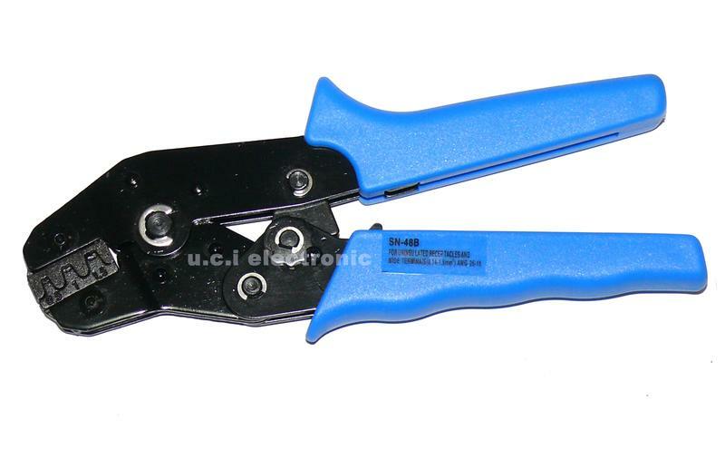 【UCI電子】(20) 6.3/4.8/2.8插簧壓線鉗 棘輪式端子壓線鉗冷壓裸端子夾線鉗SN-48B