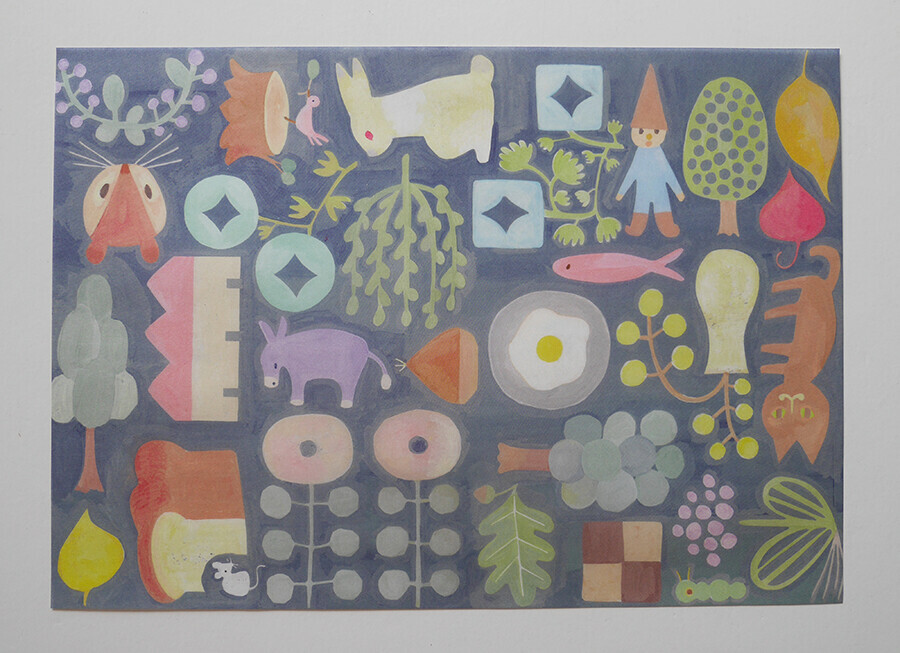 童話森林 插畫包裝紙 A4尺寸（30枚）|日本 4legs