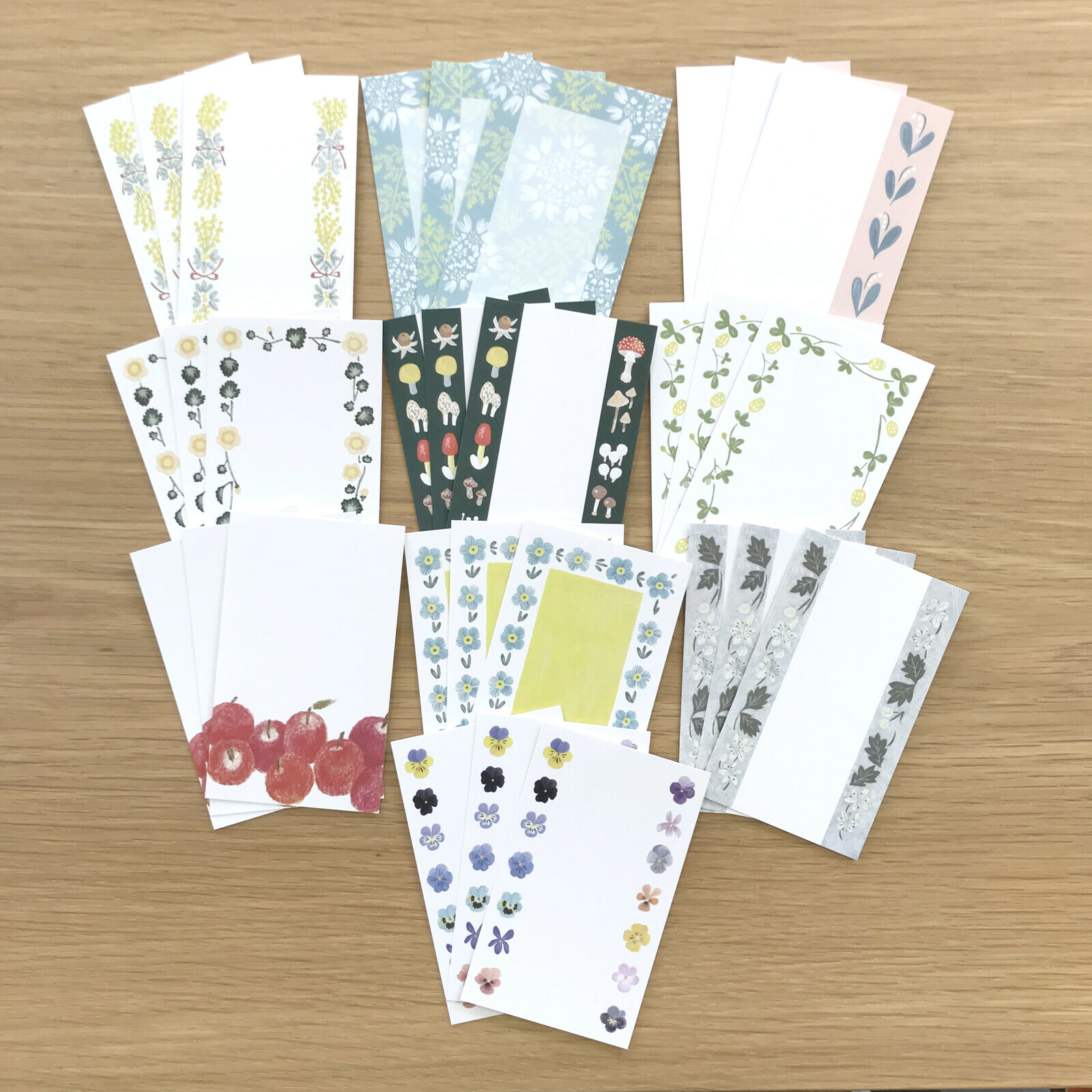 植物與花 名片小卡片（10種圖案）｜日本 4legs
