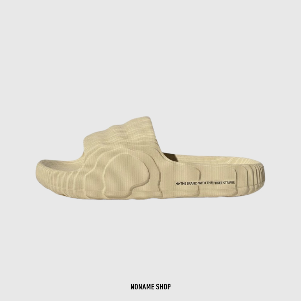 ADIDAS ORIGINALS adilette 22 熔岩 水泥 馬賽克 拖鞋 馬卡龍黃 (男/女同款)