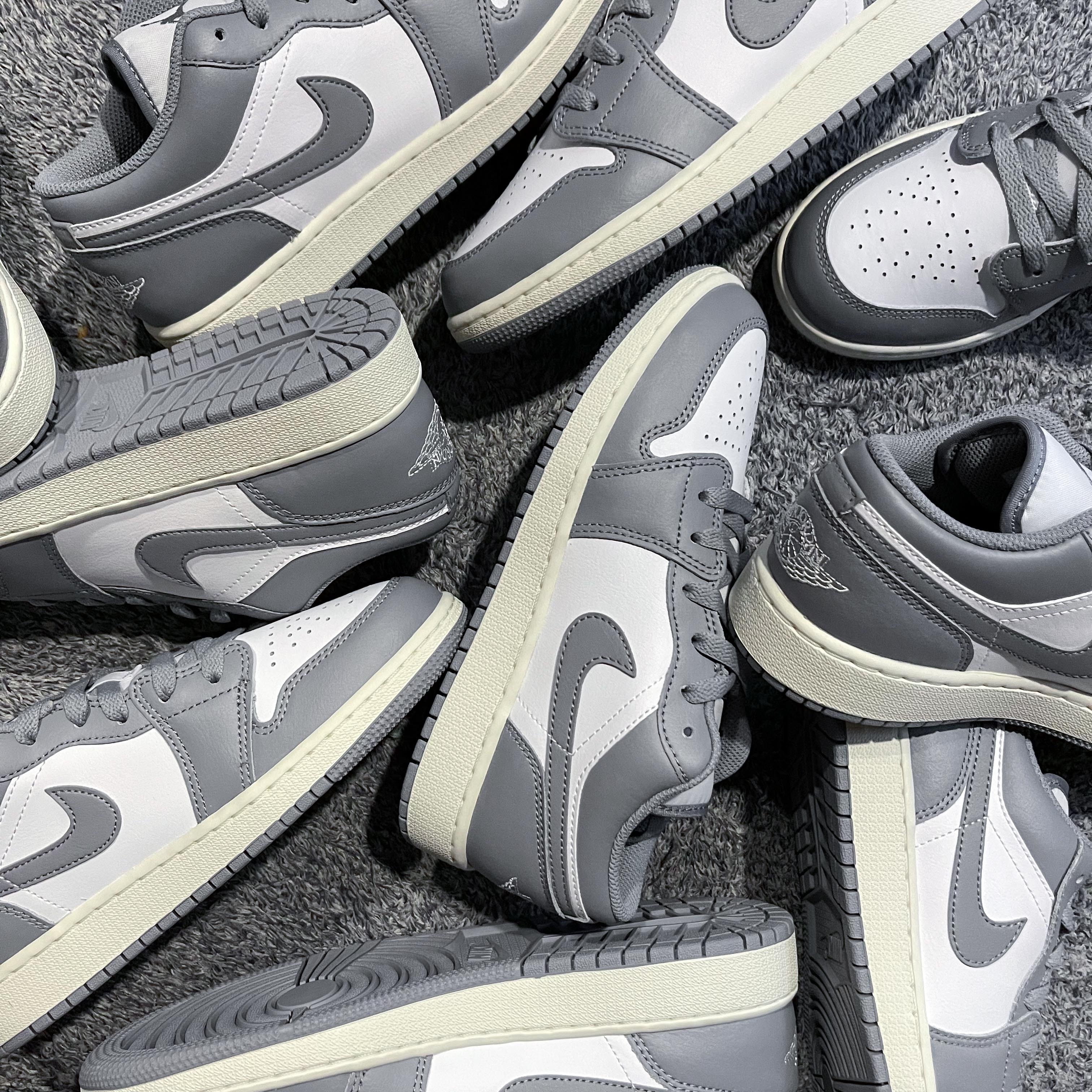 Air Jordan 1 Low "Vintage Grey" GS 小Dior 灰白 復古奶油底 大童 復古灰 女款 553560-053