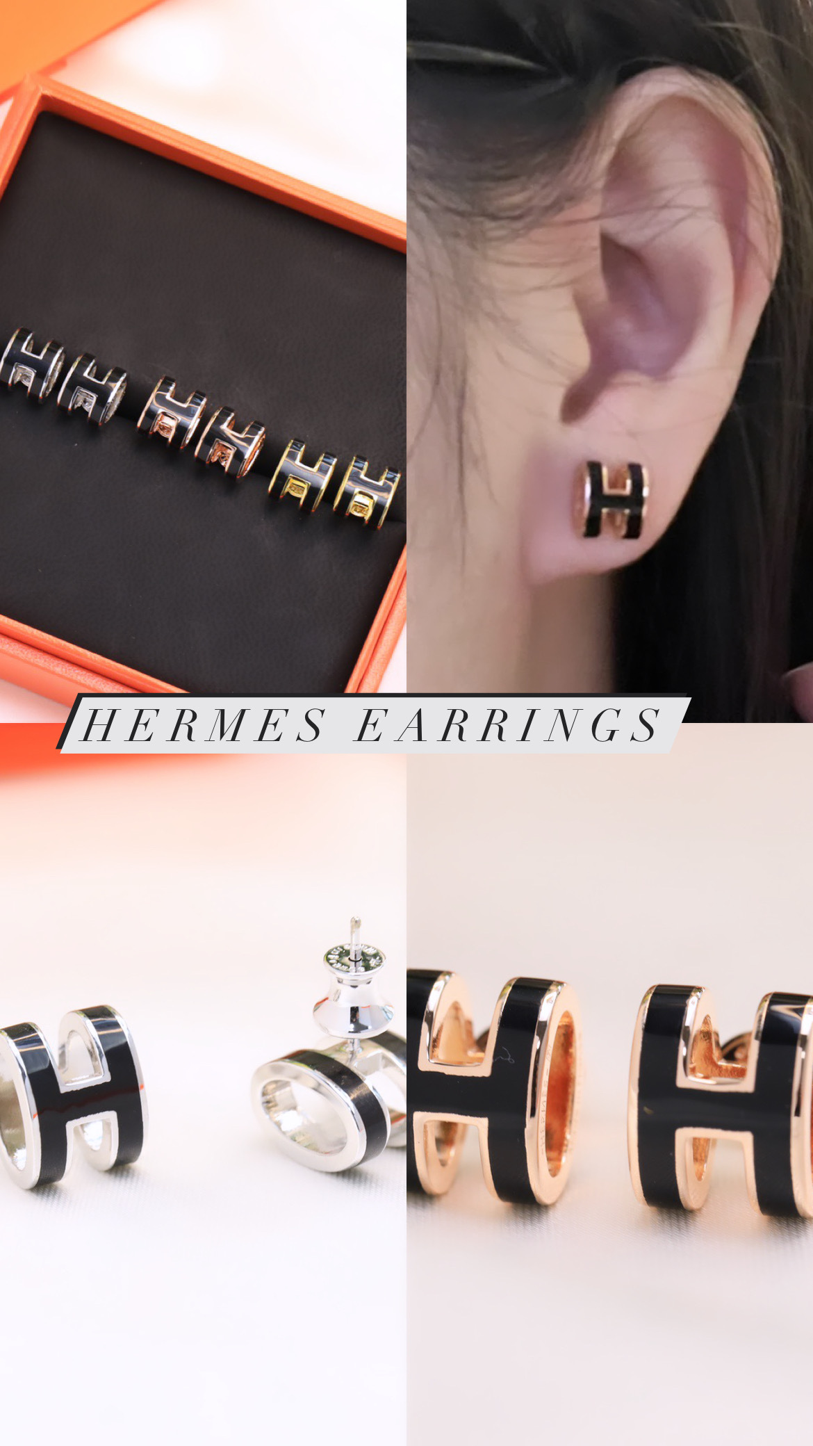 Pop h earrings hermes Clearance