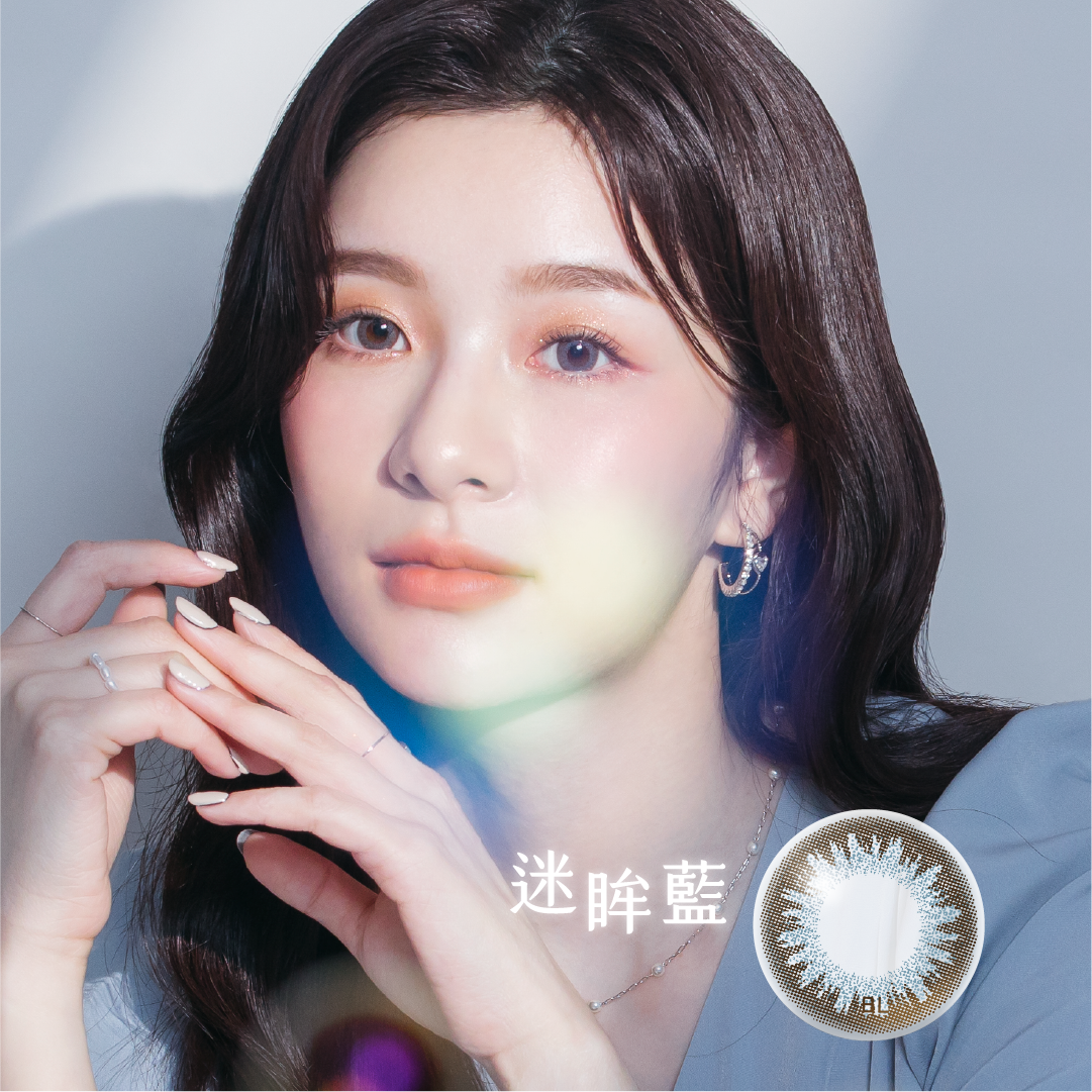 博士倫蕾絲炫眸迷眸系列彩色日拋迷眸藍(10片）