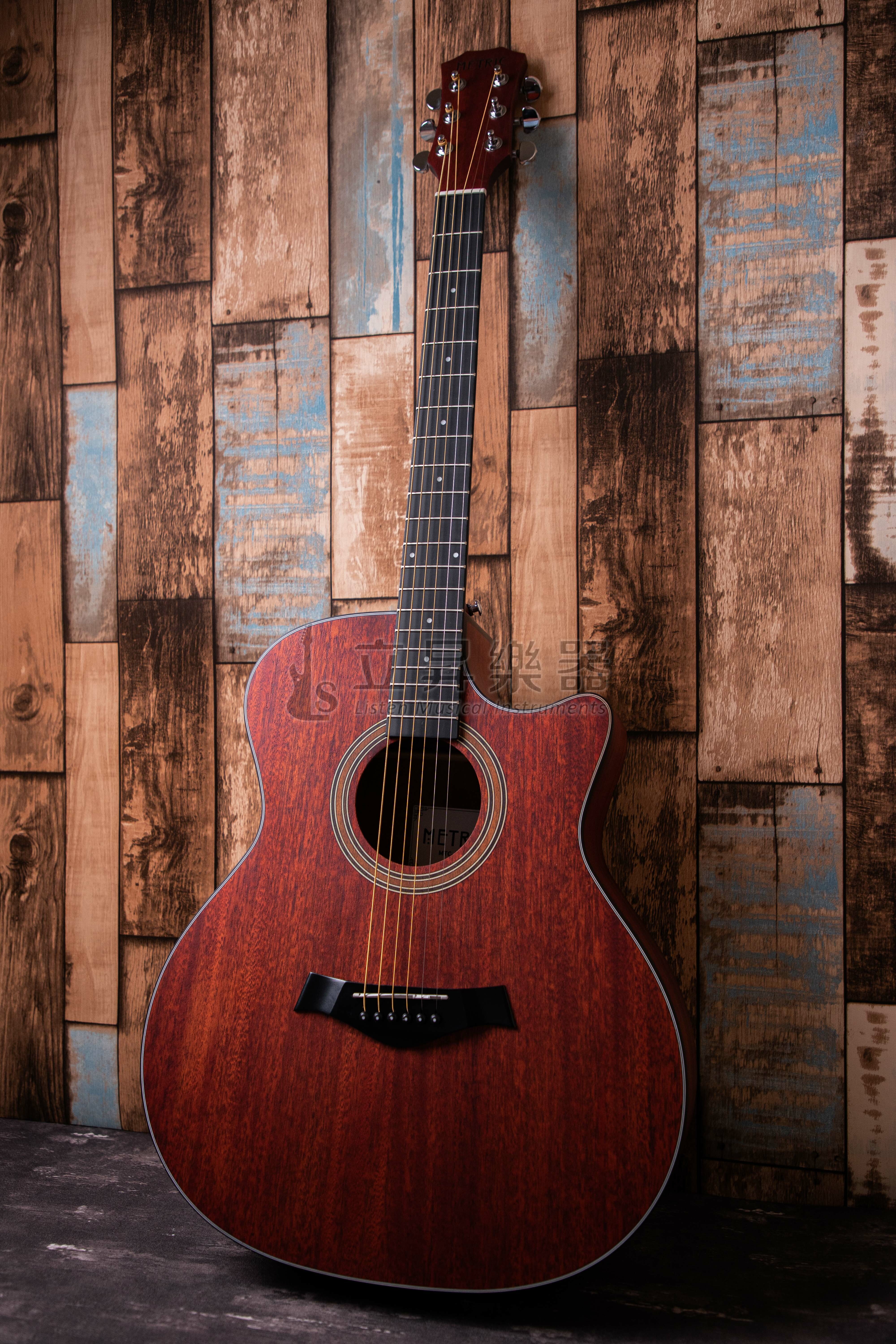 METRIC 霧面 全桃花心木面單 GA桶缺角 木吉他 附琴袋、配件｜ MTC-40GM 40吋 / MTC-41GM 41吋