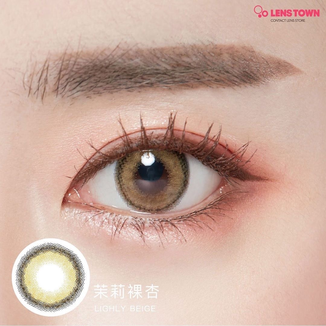 lenstown梨芝瞳彩色日拋茉莉裸杏 (10片）