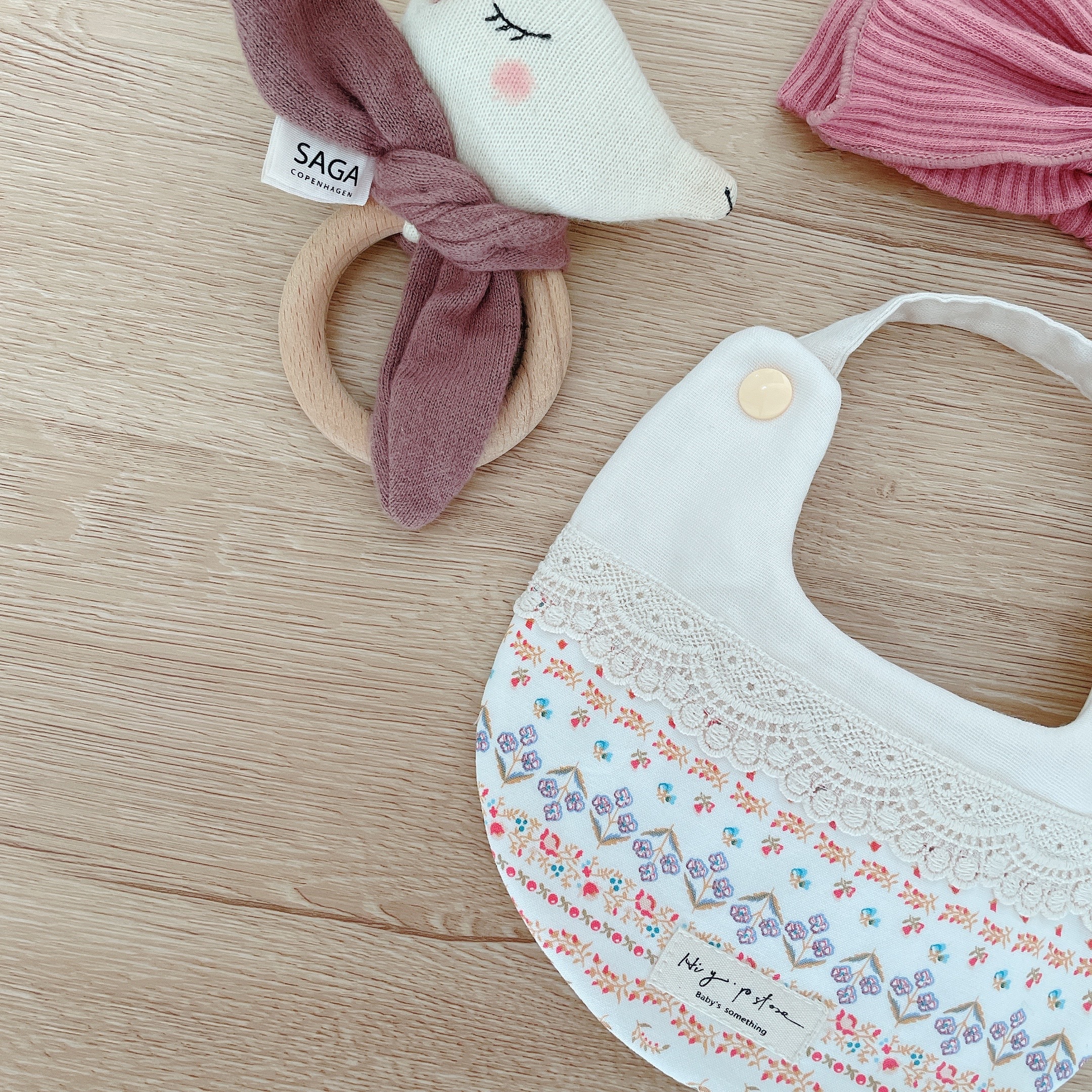 Hi Y.P store-手作圍兜-粉彩花園