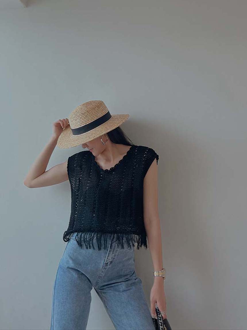 下鬚鬚洞洞背心*2色