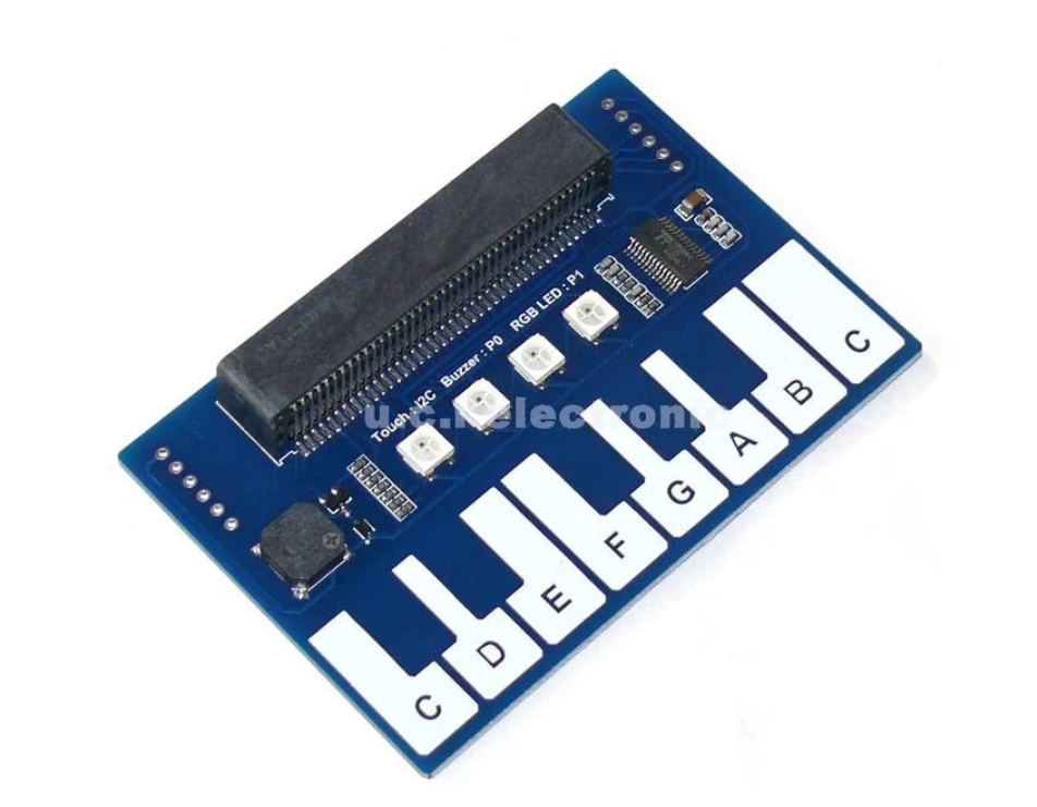 【UCI電子】(14-2) Micro:bit擴展板 迷你鋼琴音樂擴展板 炫酷彩燈/蜂鳴器/按鍵 Microbit