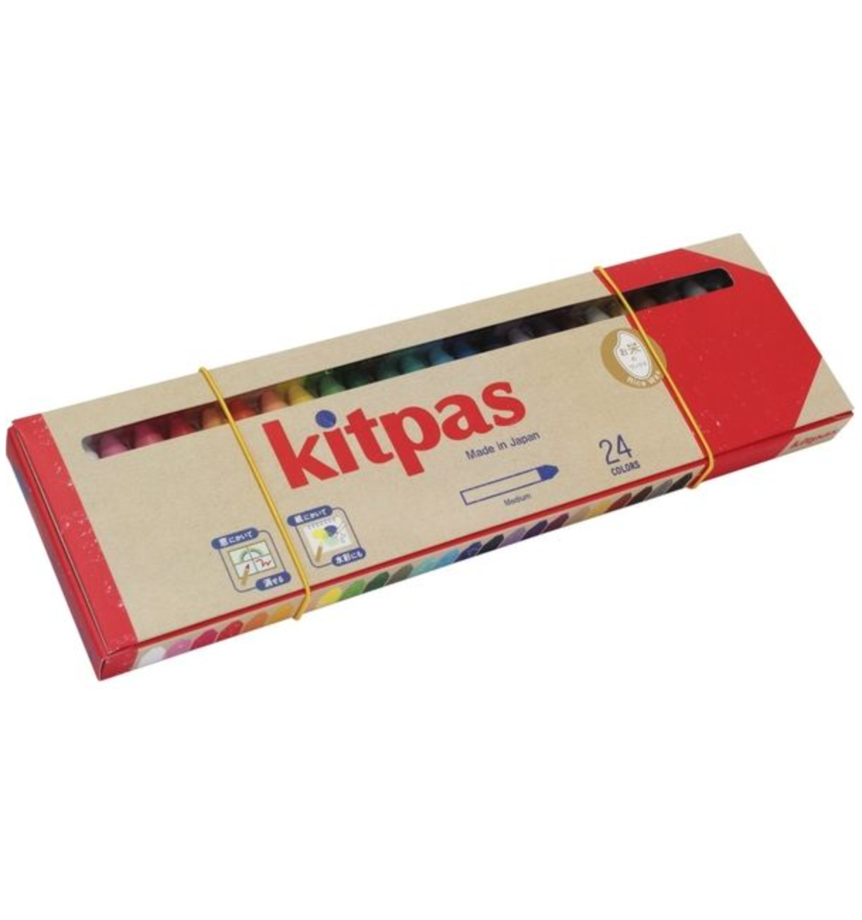 日本製 Kitpas 米造蠟筆24色