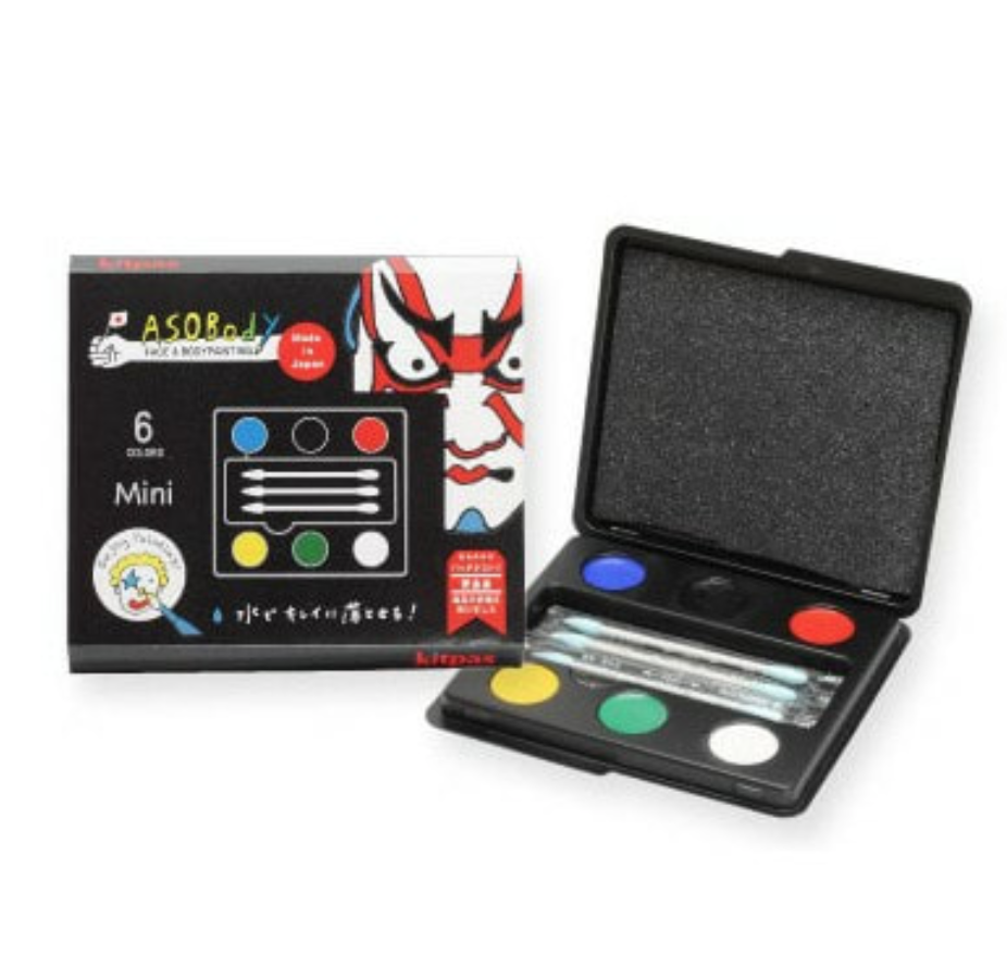 日本製 Kitpas 彩繪安全水溶性塗料 面部身體用 6色