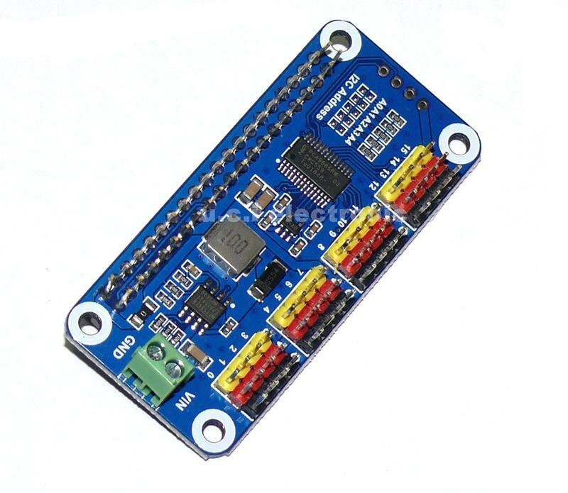 【UCI電子】(4-7) 微雪 樹莓派16路PWM模組 PCA9685舵機驅動板 舵機控制器