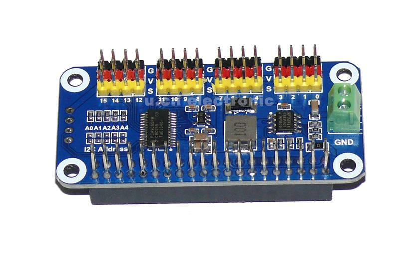 【UCI電子】(4-7) 微雪 樹莓派16路PWM模組 PCA9685舵機驅動板 舵機控制器