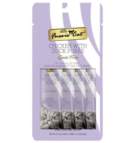 Fussie Cat小食-吞拿魚&嫰滑雞肉醬 [4 x 14G]