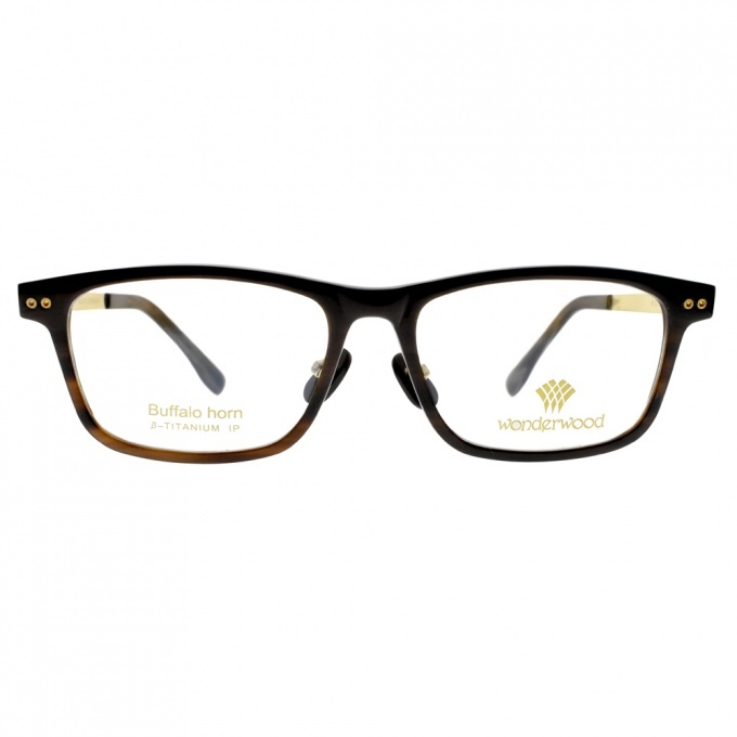 【WONDERWOOD】W02 C2 復古質感拼接 方框光學眼鏡