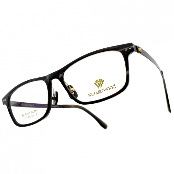 【WONDERWOOD】 W02 C3 復古質感拼接 方框光學眼鏡
