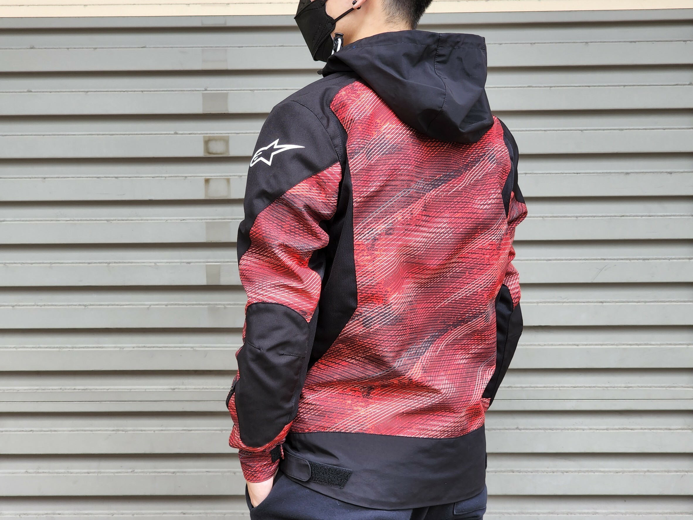 ALPINESTARS BADGER AIR PARKA BLACK/CASCADE RED 黑/波紋紅 ASIA FIT