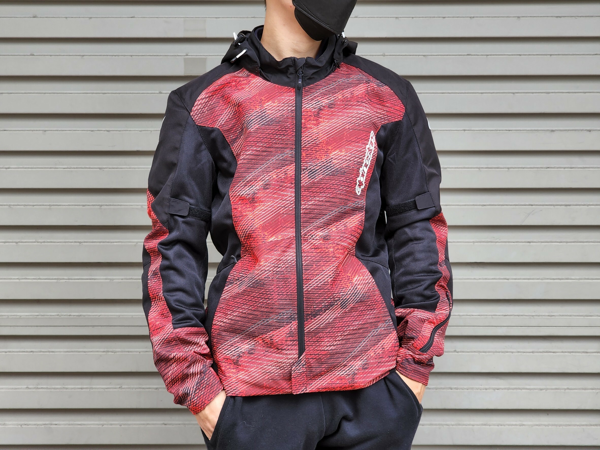 ALPINESTARS BADGER AIR PARKA BLACK/CASCADE RED 黑