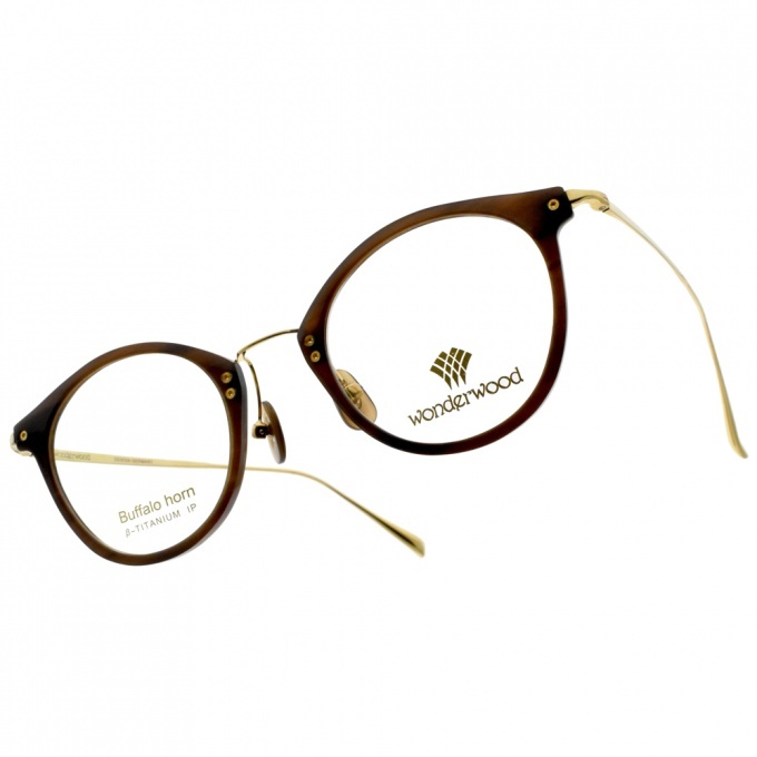【WONDERWOOD】W06 C1 復古文青 圓框光學眼鏡