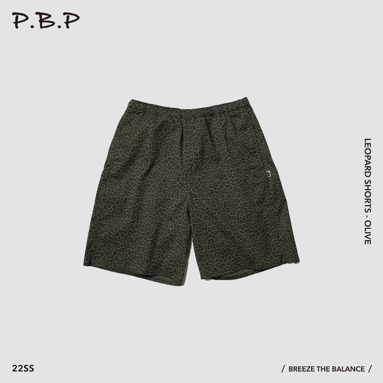 P.B.P - Leopard Shorts - Olive