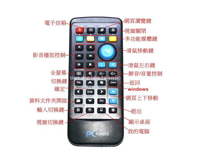 【UCI電子】【預購商品 約一週出貨 】無線電腦遙控HTPC遙控器支援win7(32)64位USB遙控器 樹莓派