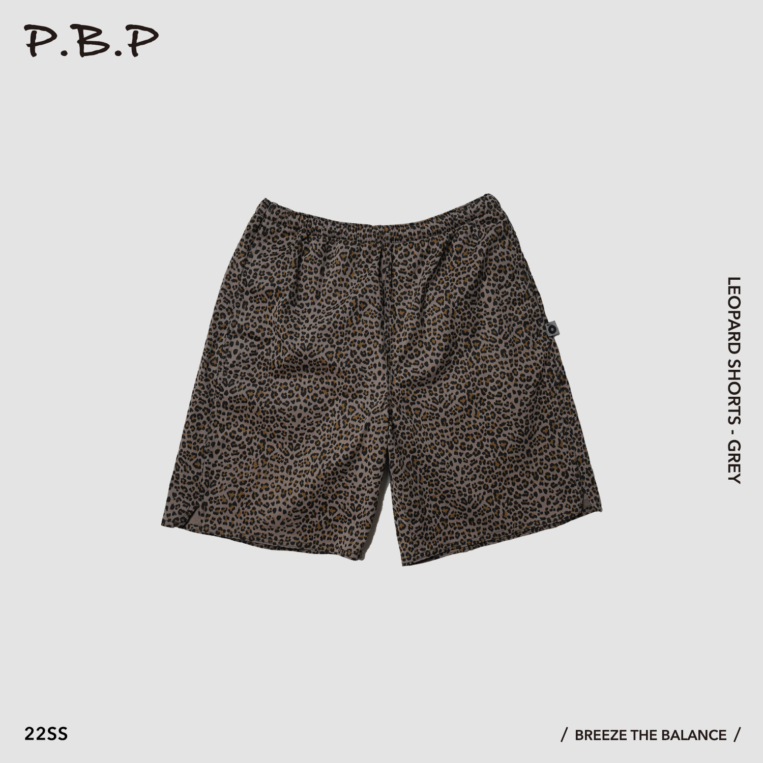 P.B.P - Leopard Shorts - Grey