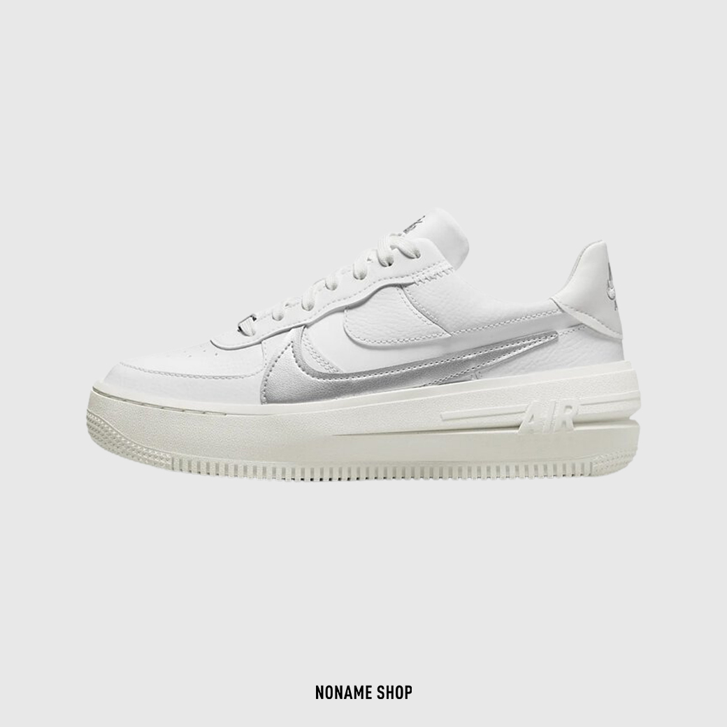 NIKE AIR FORCE 1 AF1  PLT.AF.ORM 白銀 雙勾 (女款)