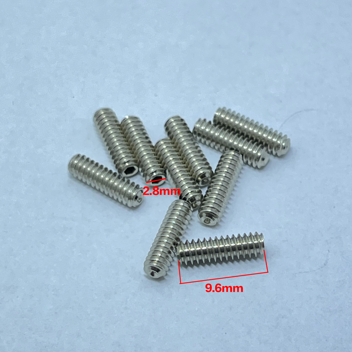 Hosco Saddle 高度螺絲 (長9.6mm/直徑2.8mm)單支