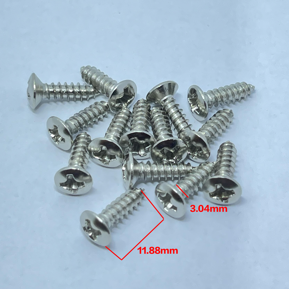 韓製 護板螺絲 銀色 (長版) (長11.88mm/直徑3.04mm)單支