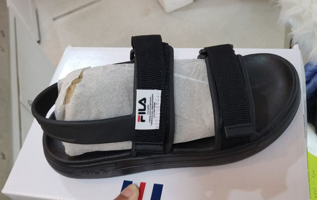 [S] FILA SUFFY UNISEX SANDALS,BLACK, 1SM01583D001-BLK (SFL65)