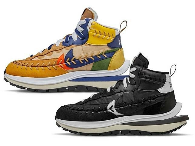 sacai x Nike LD Vaporwaffle x Jean Paul Gaultier 三方聯名黃