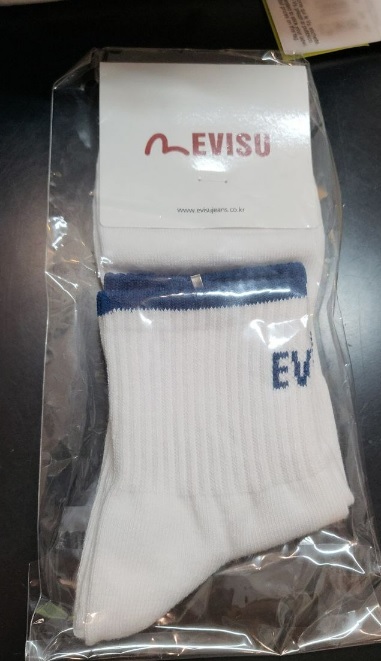 [S] EVISU SOCKS,BLUE,  (SEV43)