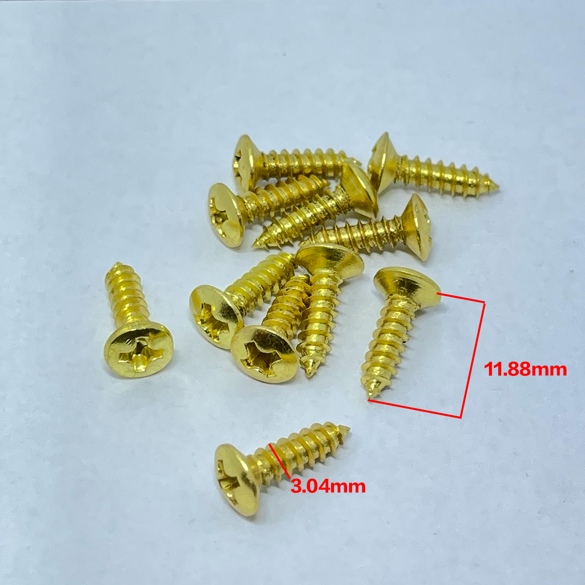 韓製 護板螺絲 金色 (長版) (長11.88mm/直徑3.04mm)單支