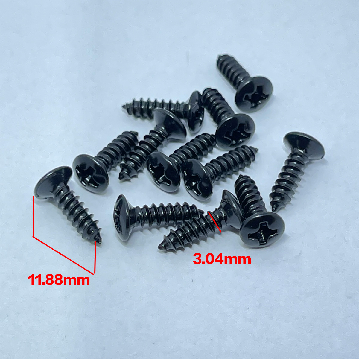 韓製 護板螺絲 黑色 (長版) (長11.88mm/直徑3.04mm)  尚未有評價 銷售0