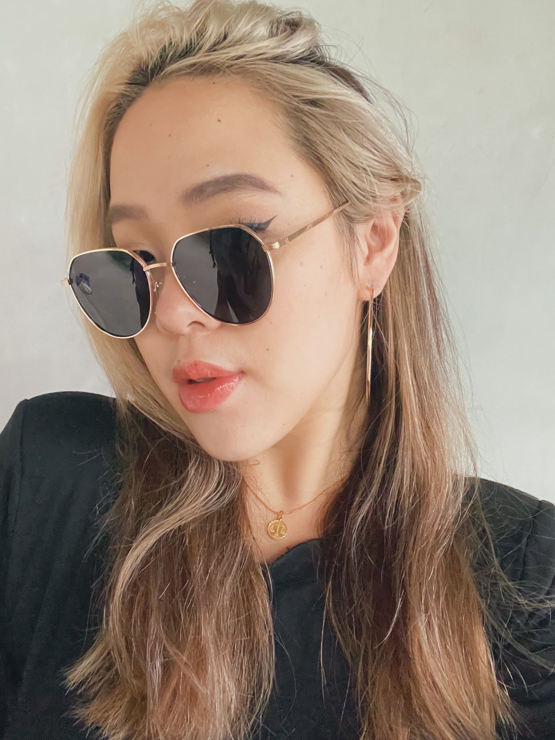 Vintage金屬方框墨鏡