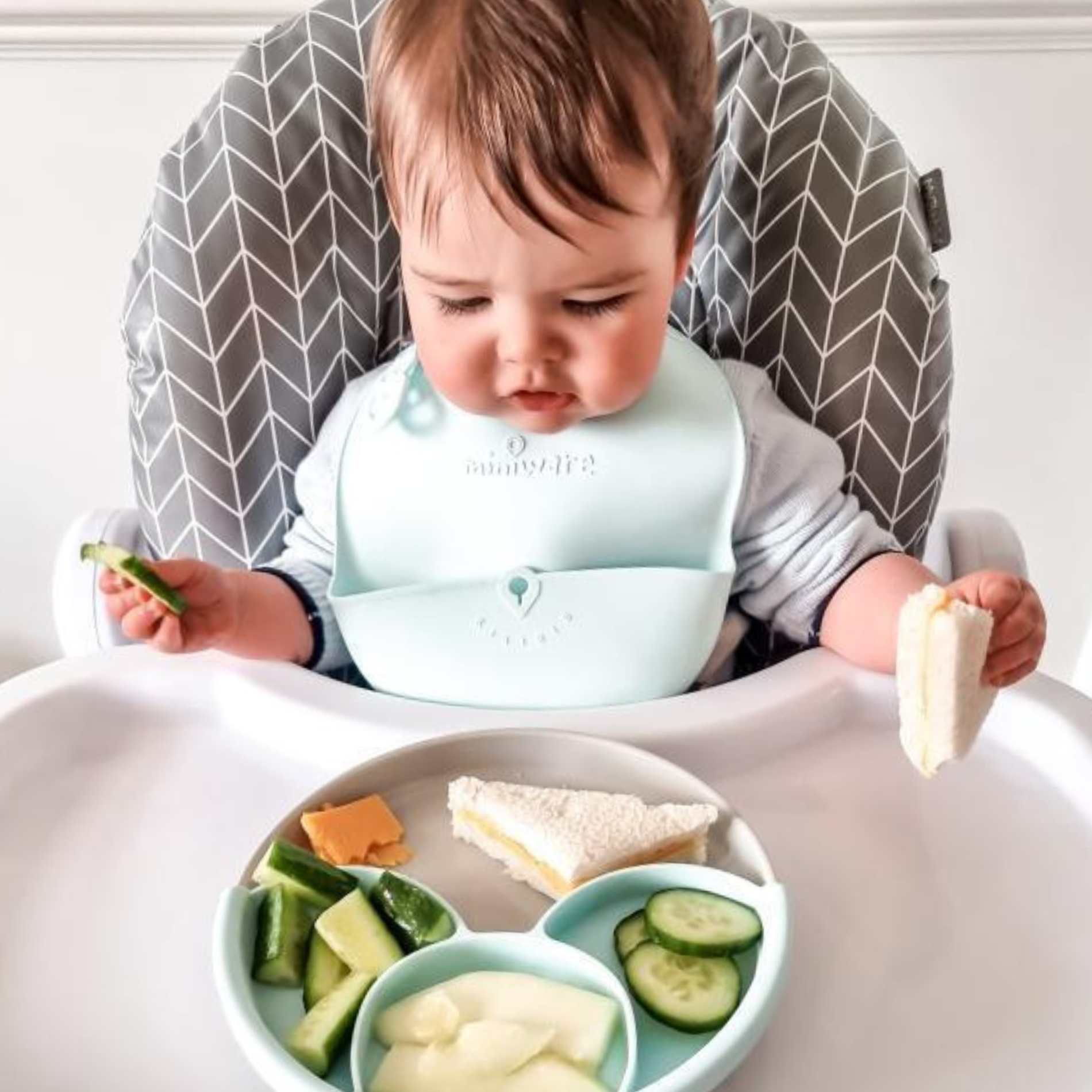 Healthy Meal Set - Grey/Aqua