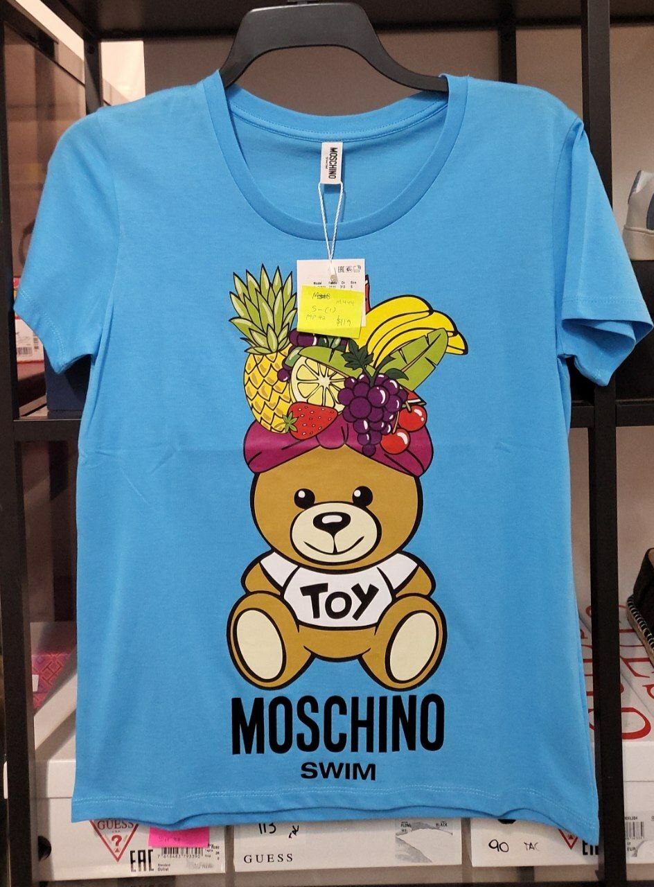 [S] MOSCHINO FRUIT TEDDY T-SHIRT,BLUE, 2T1911-2111-313 (SM110)