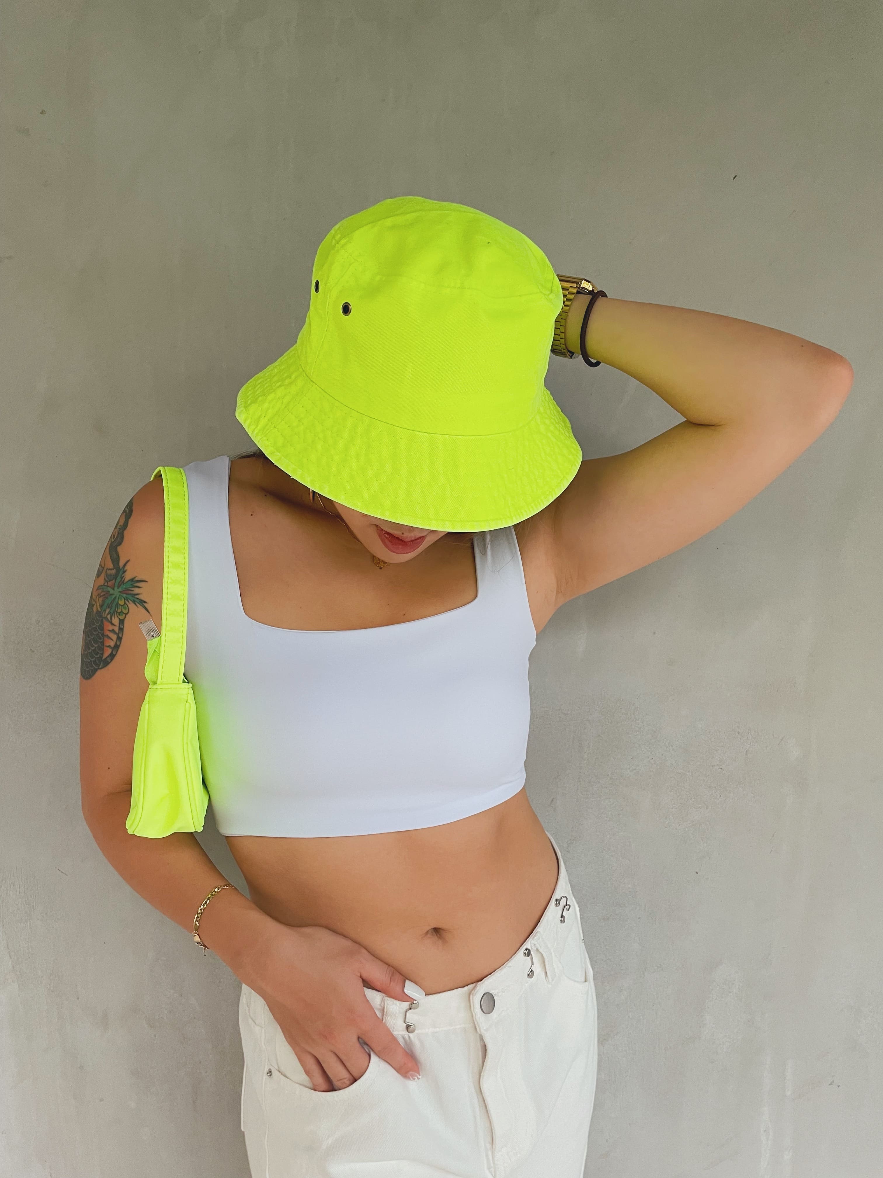 螢光色漁夫帽