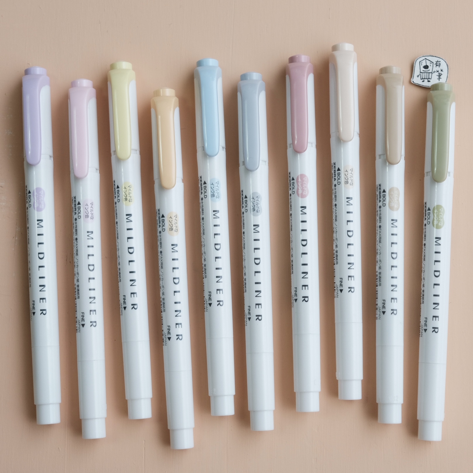 MILDLINER 雙頭淡彩螢光筆 (新色單枝) ｜ZEBRA 日本