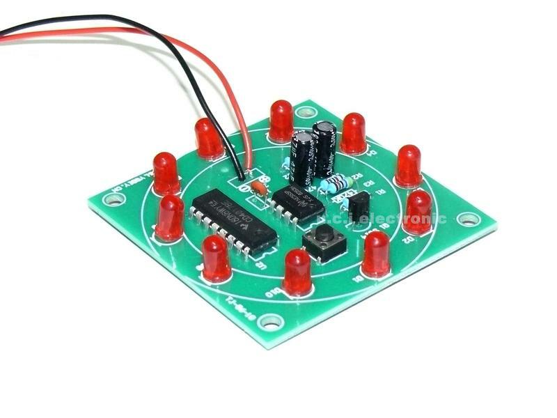 【UCI電子】(25) DIY 電子幸運轉盤套件 散件 模擬搖獎器 焊接組裝教學 DIY製作散件(含鈕扣電池+電池盒)