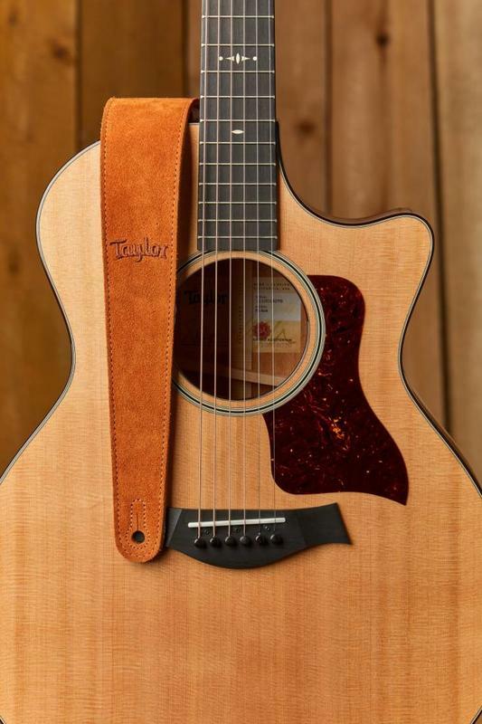 美國 Taylor 4402-25 Embroidered Suede  2.5吋 吉他背帶