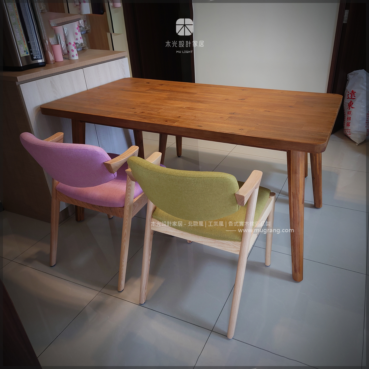 SEB系列-北歐相思全實木餐桌