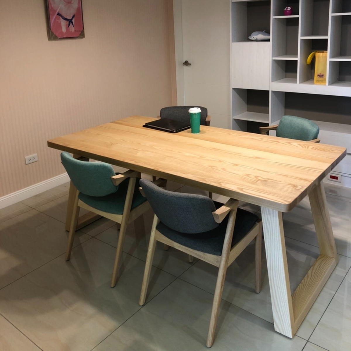 Grace-北歐斜腳全實木桌|可訂製