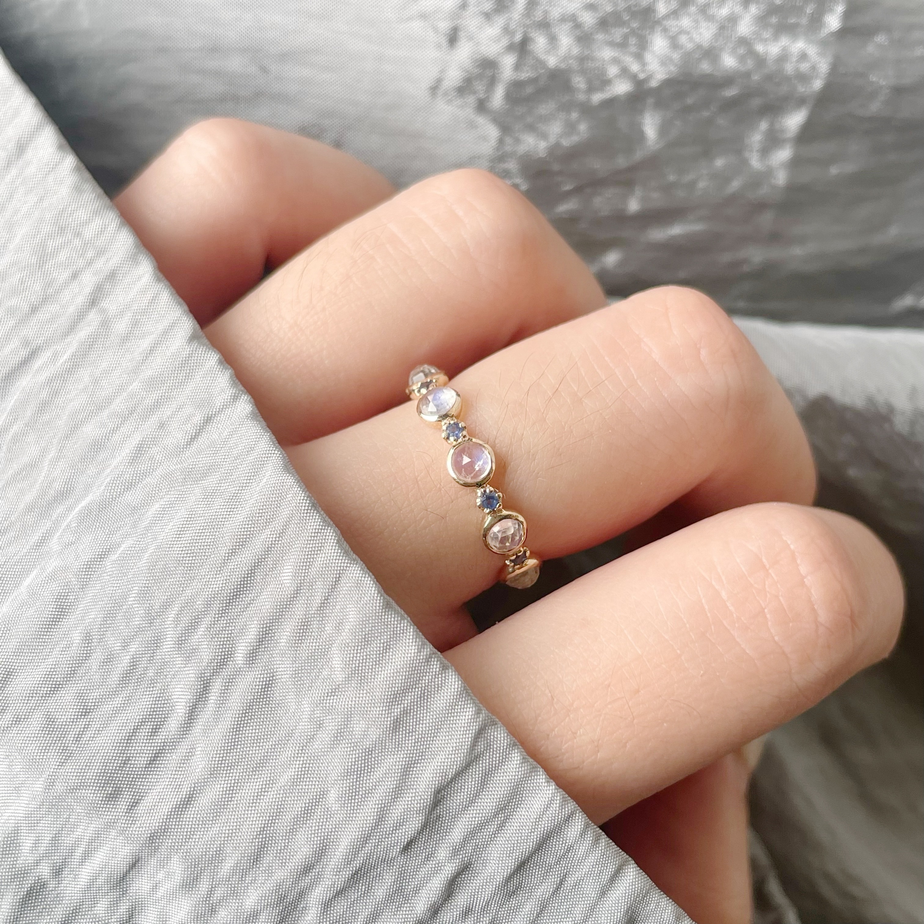 14K Jelly月光藍寶戒指