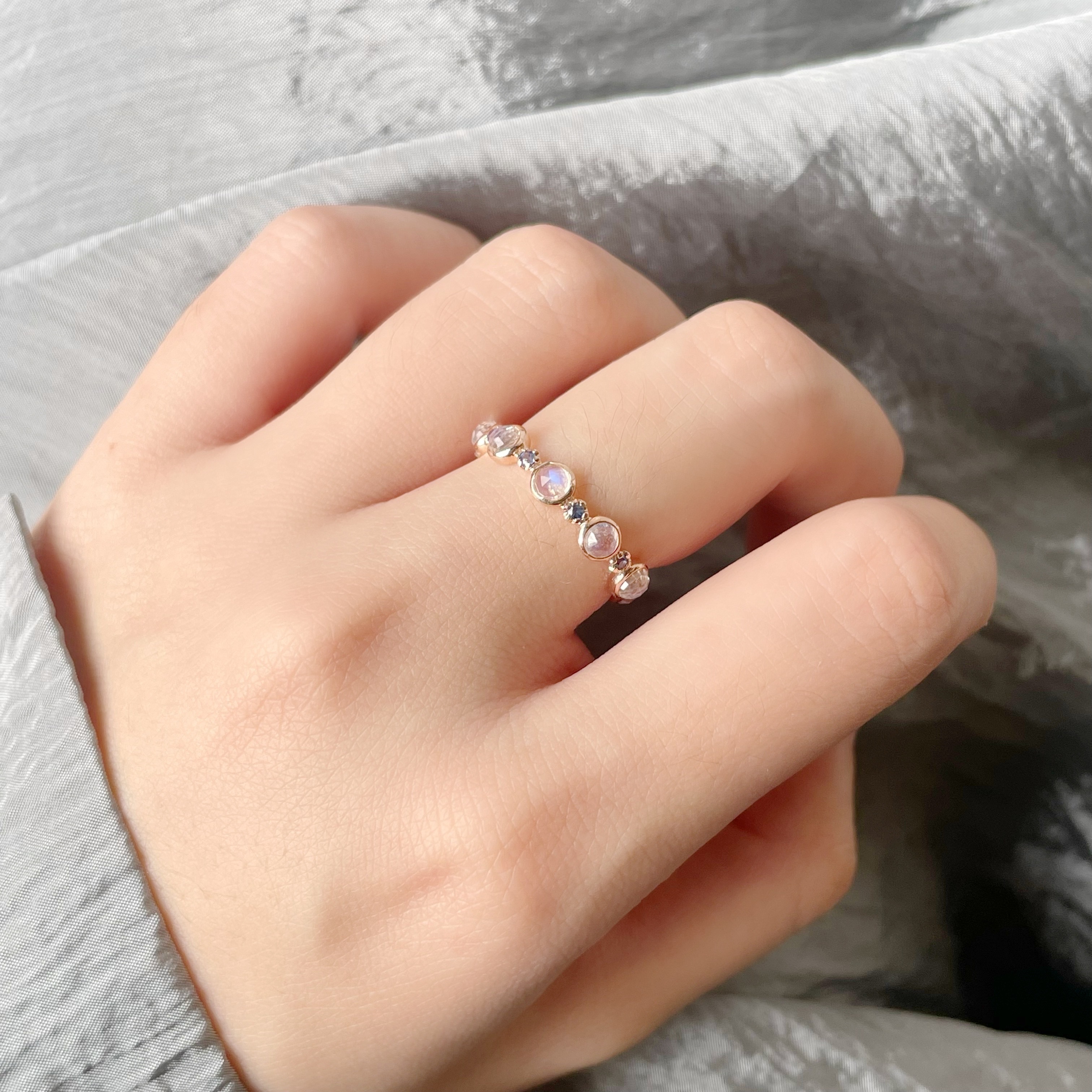 14K Jelly月光藍寶戒指