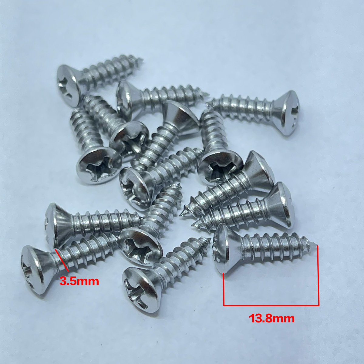 護板螺絲 銀色 (長度13.8mm 直徑3.5mm)單支